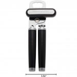 KitchenAid Classic 2-in-1 Manual Can Opener with Built-in Bottle Opener & Ergonomic Handles, Black - Image 2