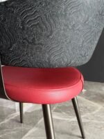 Modern Minimalist Armchairs Set of 2 – Wrap-Around Backrest Dining Chairs for Home & Hotel Island - Image 5