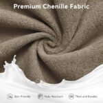 Oversized Chenille Accent Chair – Grey Armchair with 7-Inch Wide Armrests - Image 6