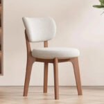Senior Luxury Nordic Dining Chairs Set of 2 – Modern Two-Tone Crescent Back Accent Chairs for Restaurant & Home - Image 3