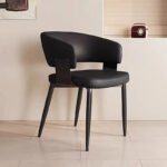 Modern Minimalist Armchairs Set of 2 – Wrap-Around Backrest Dining Chairs for Home & Hotel Island - Image 13