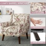 Mid-Century Modern Accent Chair - Button Tufted Upholstered Armchair - Image 4