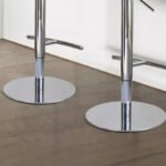 Modern Stainless Steel Swivel Bar Stool – Set of 2 Adjustable Counter Height Chairs - Image 4