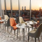 Set of 2 Luxurious High-Back Dining Chairs – Microfiber & Silicone Leather Accent Seats with Quilted Design - Image 5